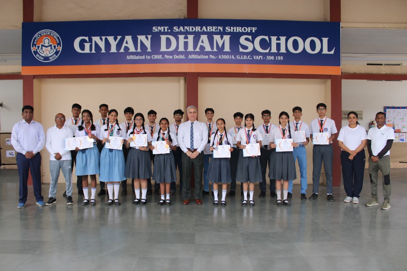 Certificate for long jump,shotput held on annual sports day-Dec.2025